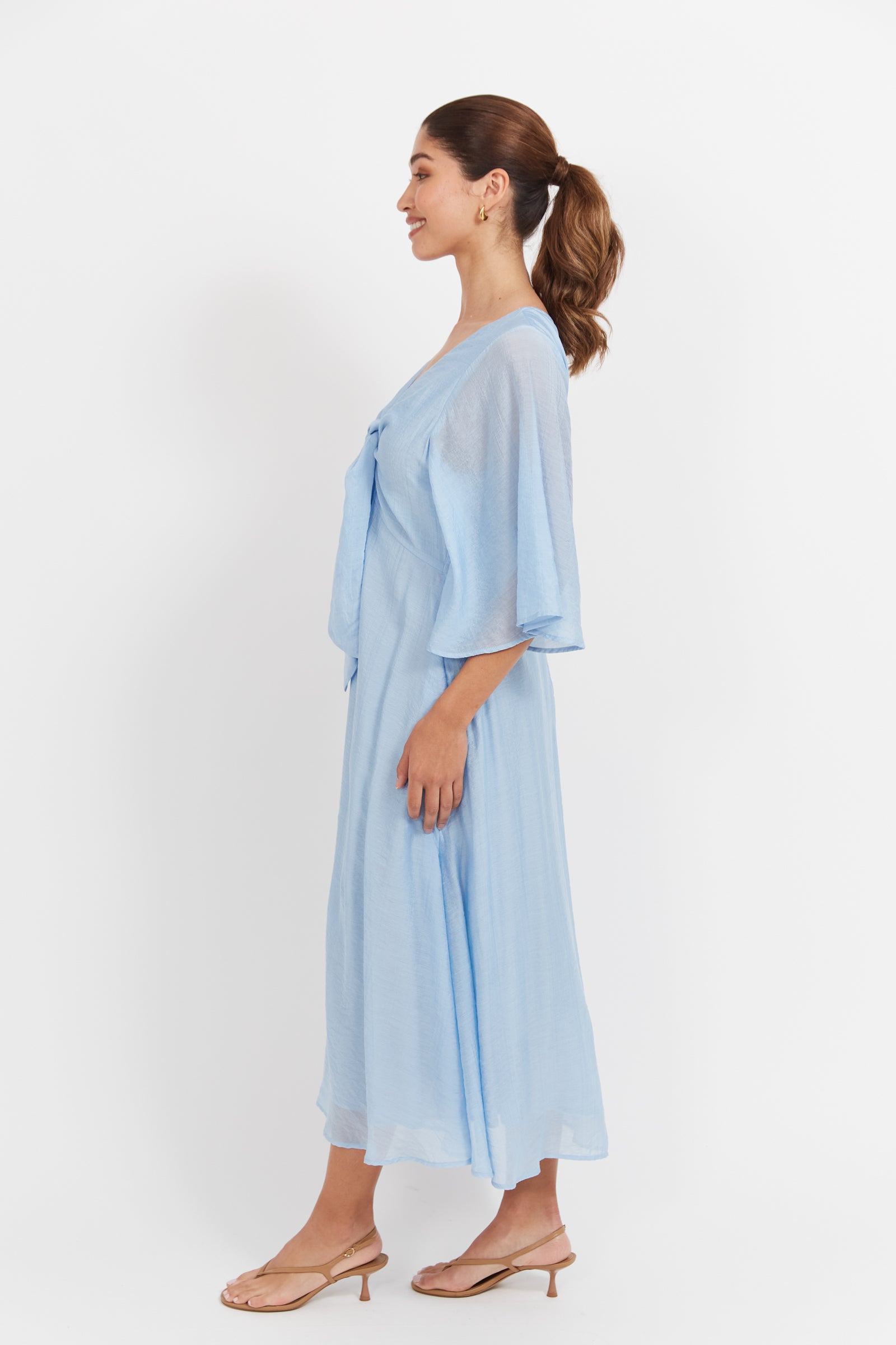 Collection of Haven Baja Tie Midi Dress - Safira in a gallery layout