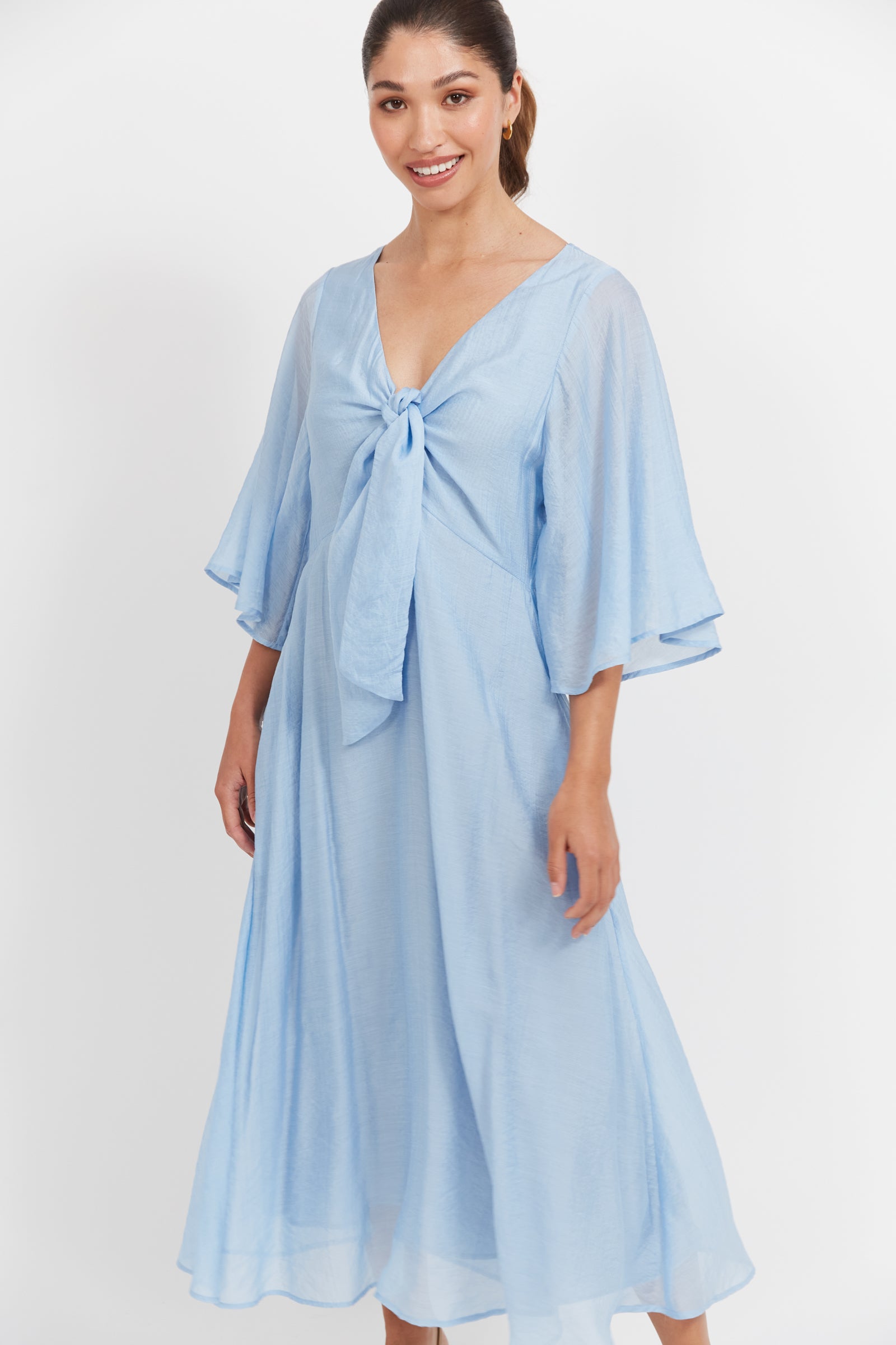 Haven Baja Tie Midi Dress - Safira