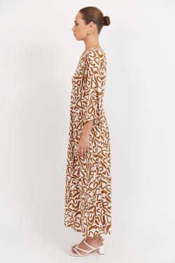 Collection of Haven Bahama Maxi Dress - Opus Tan in a gallery layout