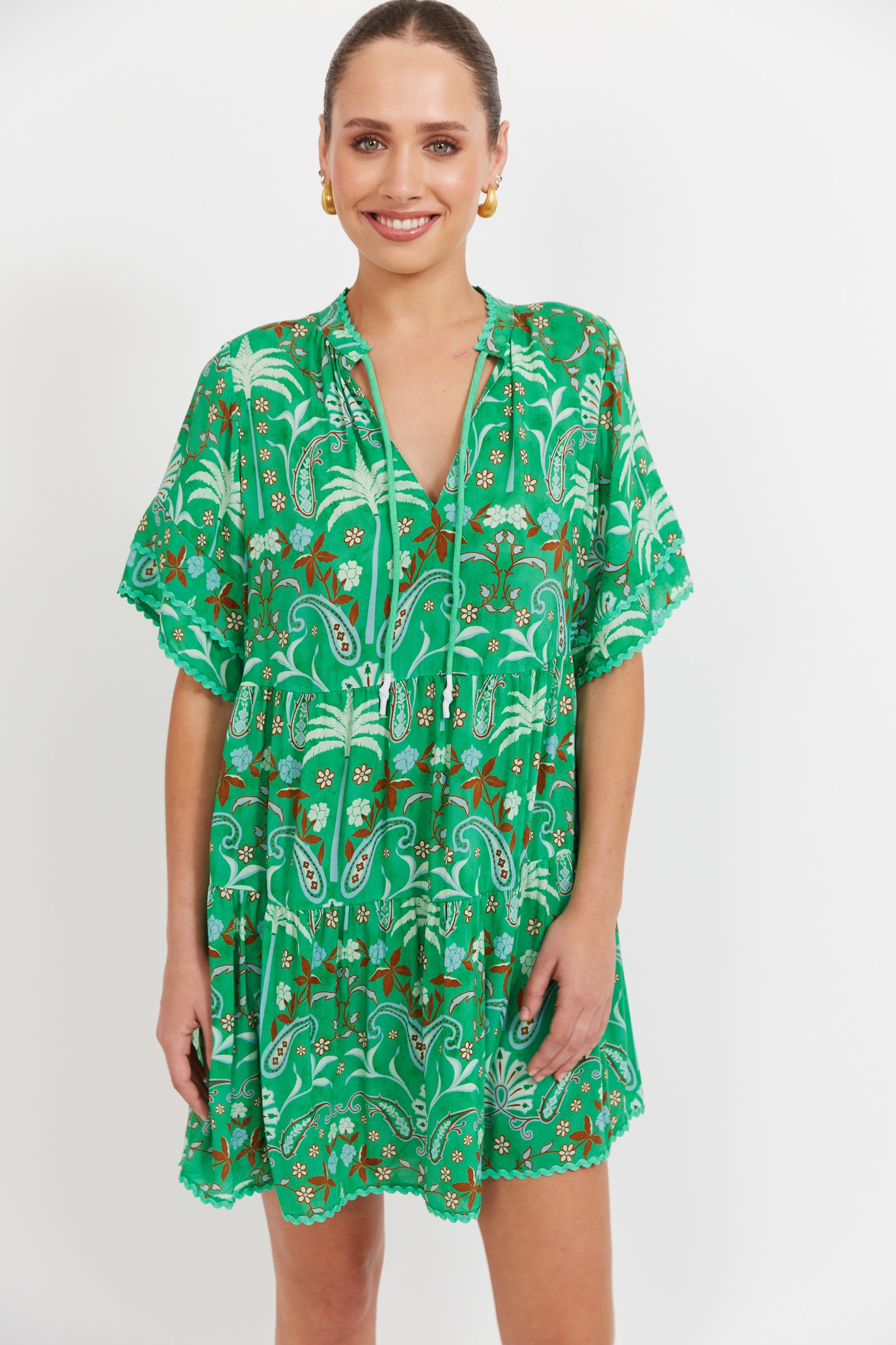 Collection of Haven Haiti Dress - Palms in a gallery layout