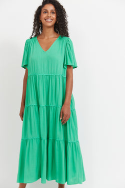 Collection of Haven Haiti Maxi Dress - Green in a gallery layout