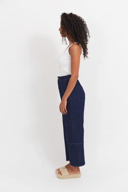 Collection of Haven Panama Pant - Indigo in a gallery layout