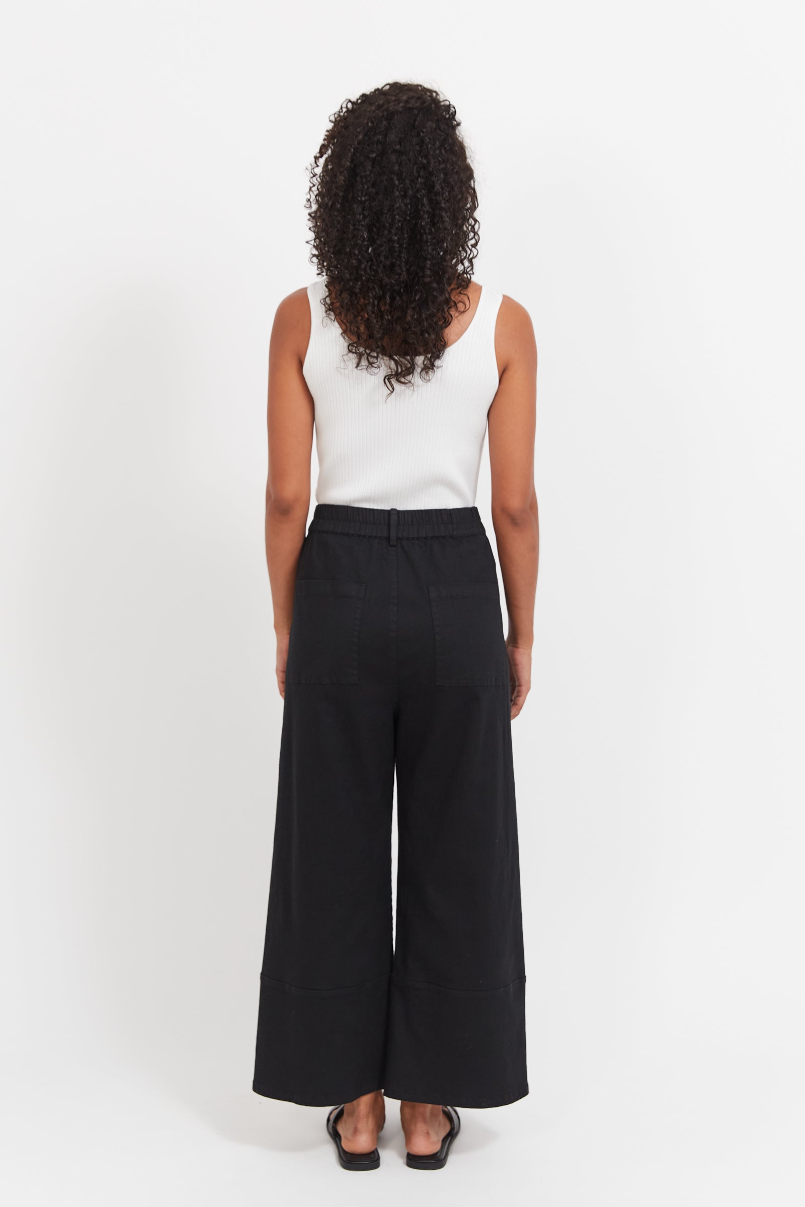 Collection of Haven Panama Pant - Black in a gallery layout