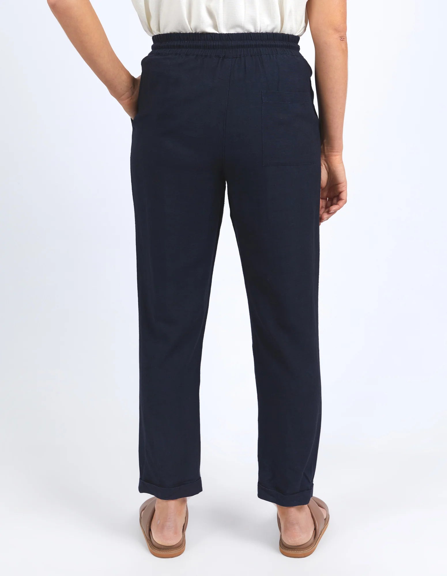 Collection of Elm Clem Relaxed Pant - Dark Sapphire in a gallery layout