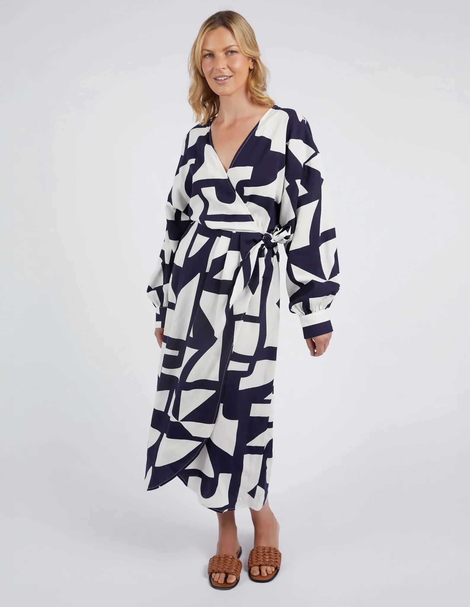 Elm Dali Abstract Dress- Midnight