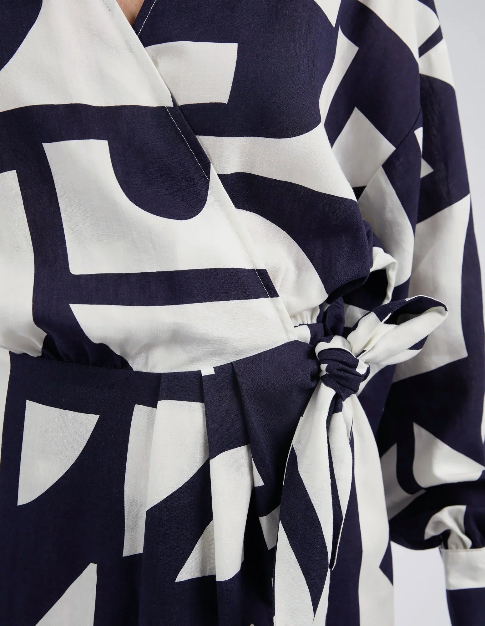 Elm Dali Abstract Dress- Midnight