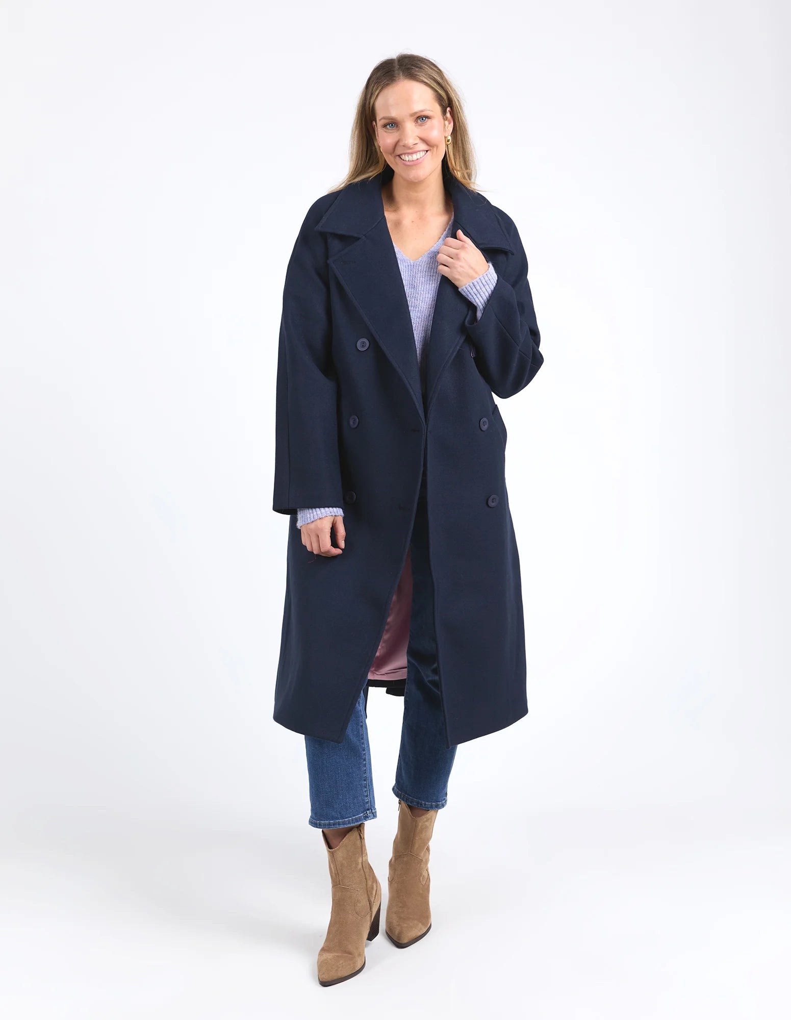 Elm Clemence Coat - Dark Sapphire