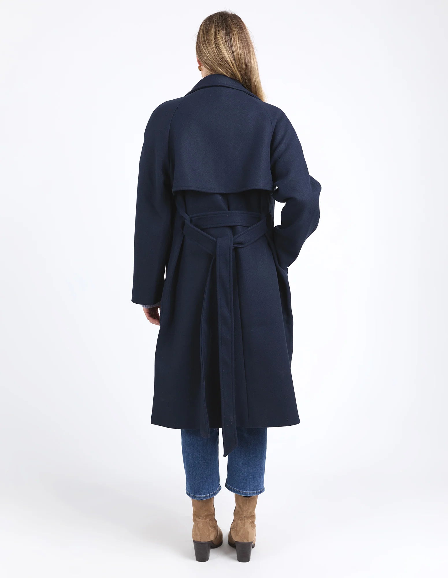 Collection of Elm Clemence Coat - Dark Sapphire in a gallery layout