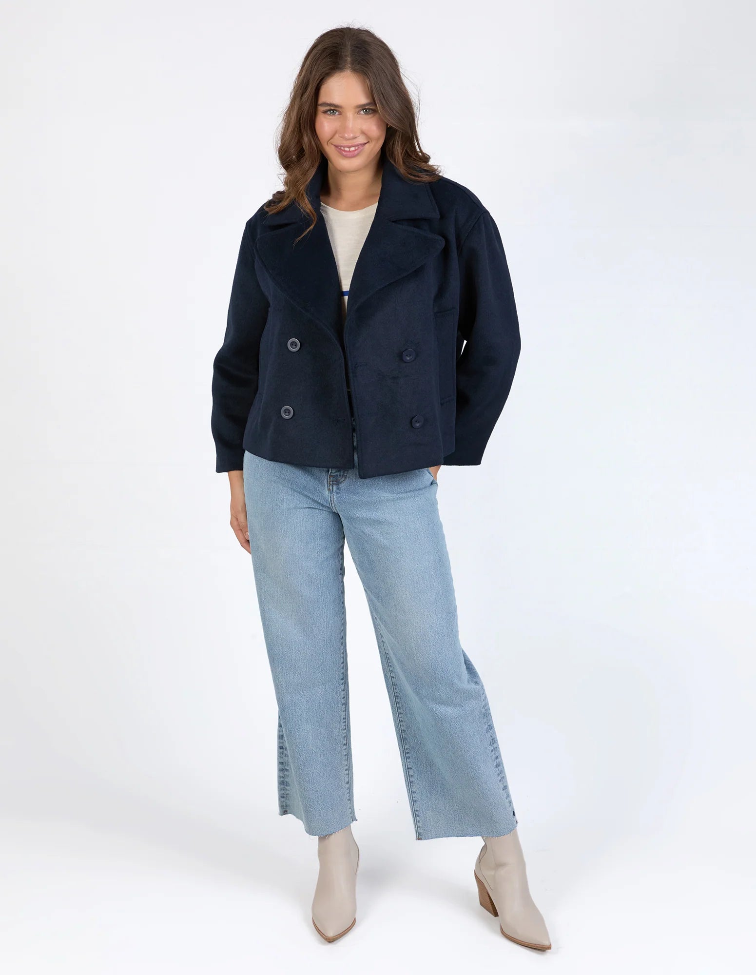 Elm Harley Peacoat - Dark Sapphire