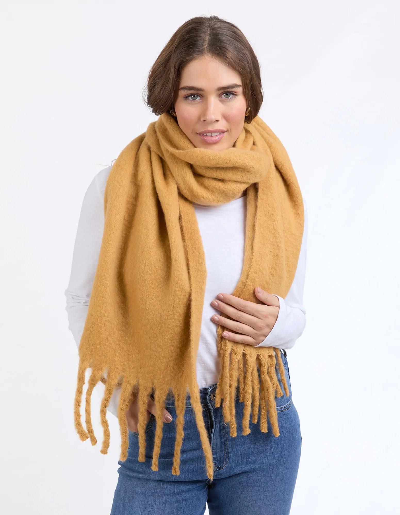 Elm Comfy Scarf - Mustard