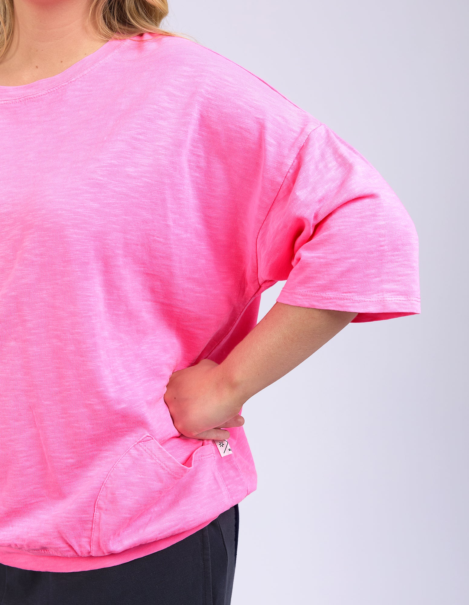 Image of Elm Fundamental Mazie Sweat - Neon Pink