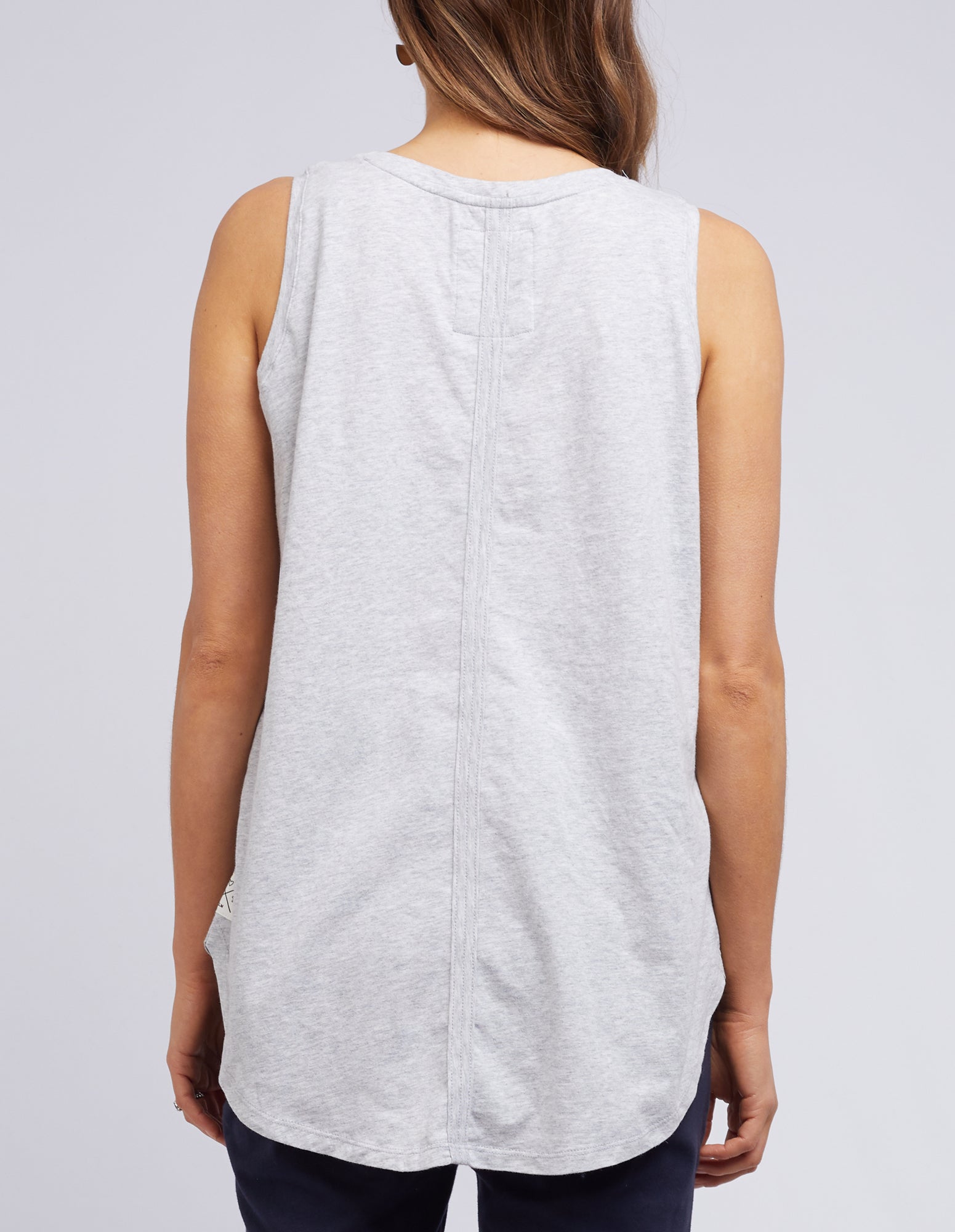 Elm Scoop Tank - Grey Marle