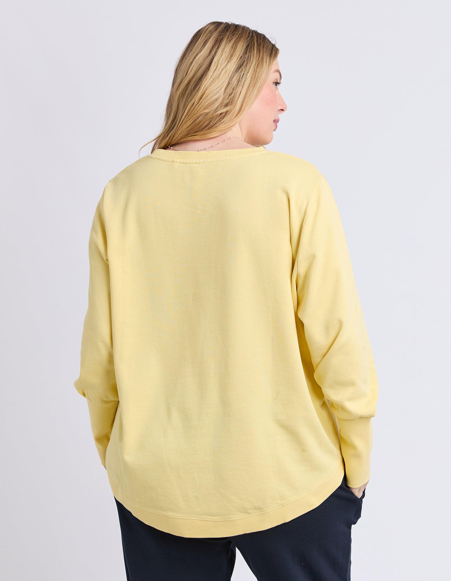 Image of Elm Melbourne Crew - Butter Yellow