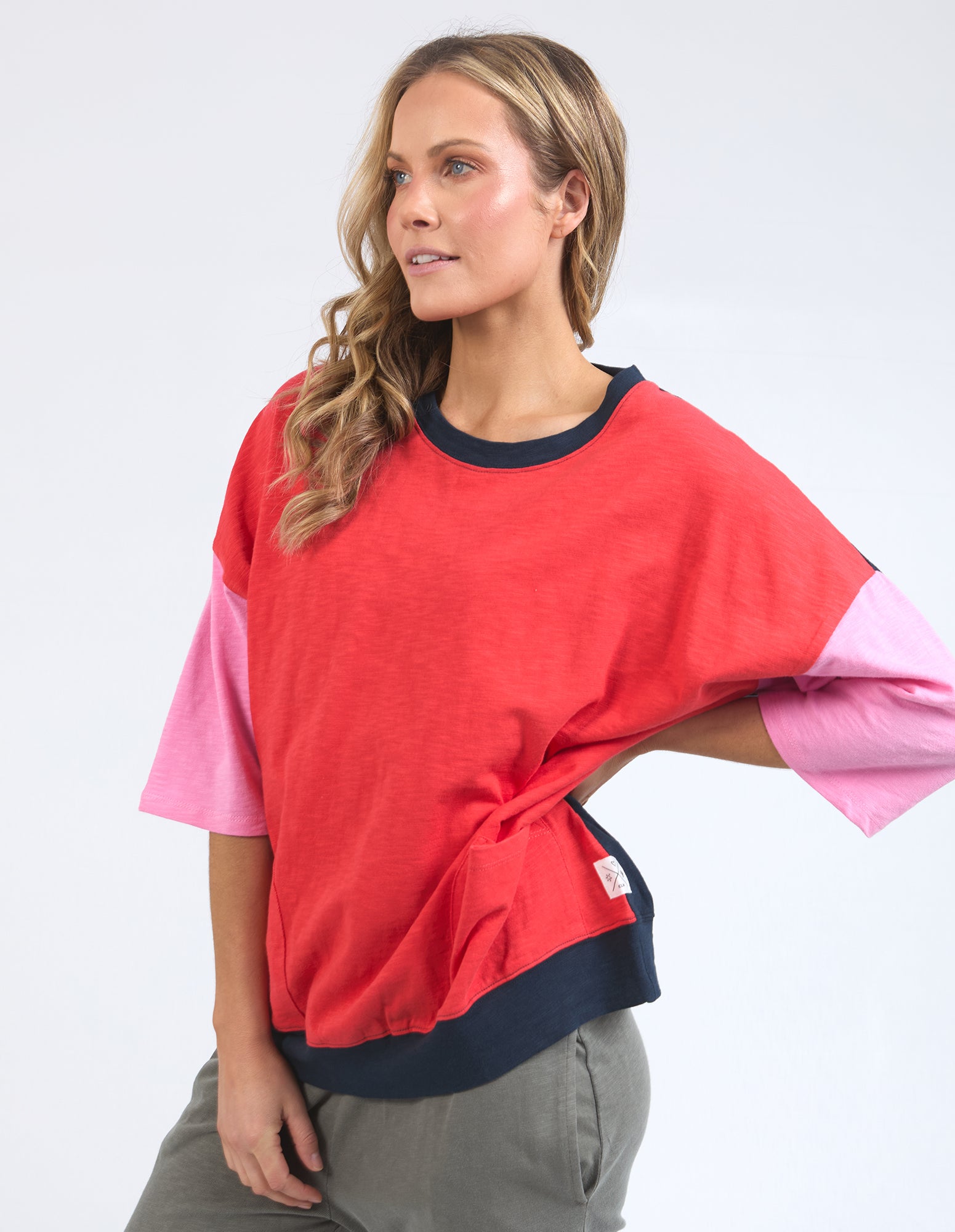 Image of Elm Mazie Colour Block Sweat - Bittersweet