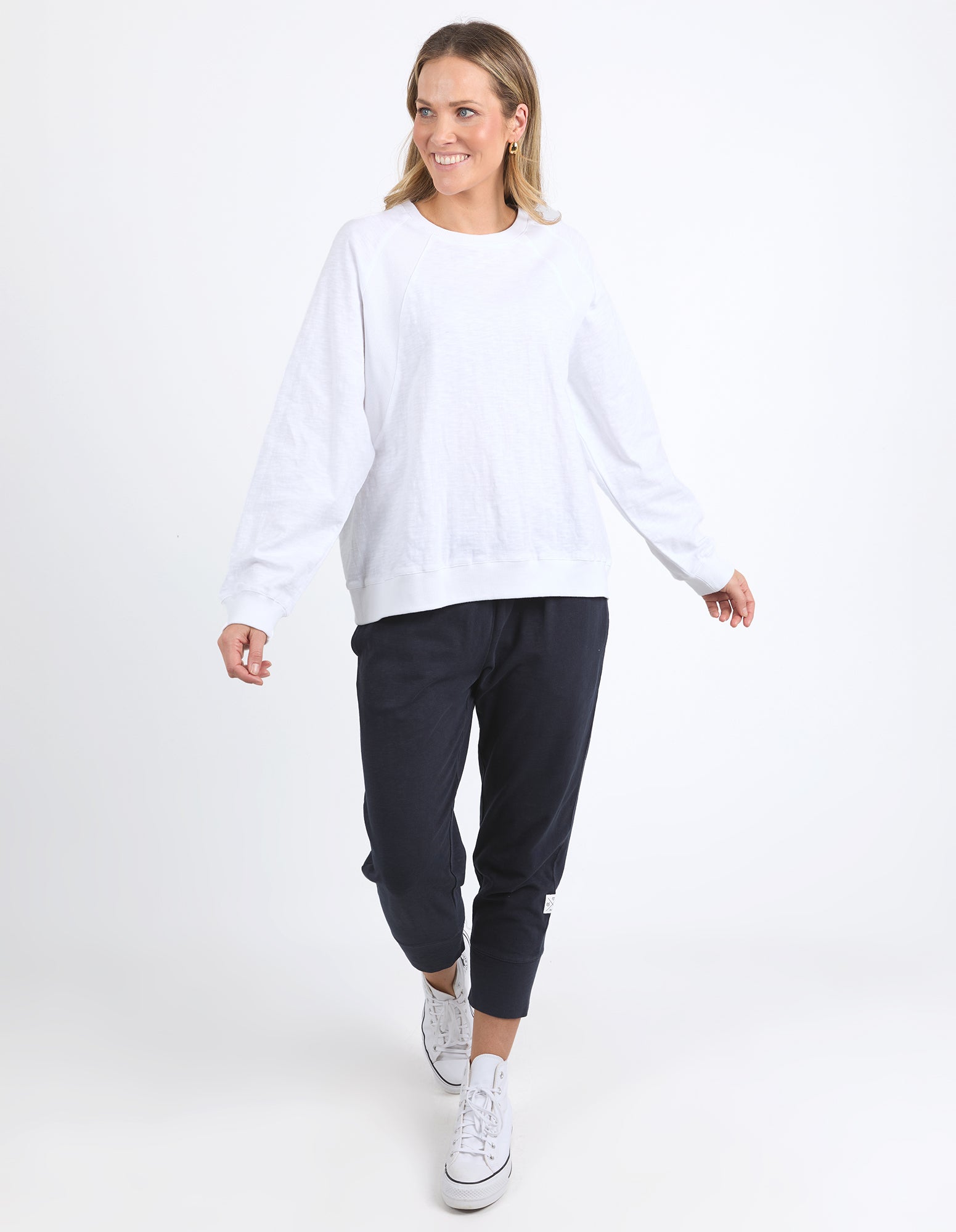Image of Elm Kinsley L/S Sweat - White