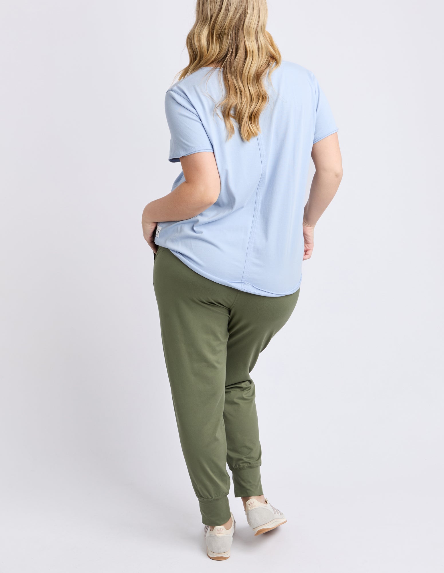 Image of Elm Pima Vee Tee - Sky Blue