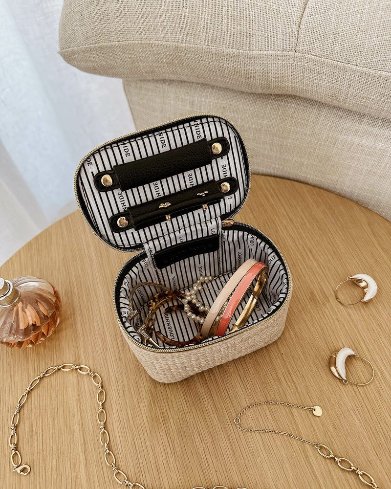 Collection of Louenhide Trudy Jewellery Box - Natural Black in a gallery layout