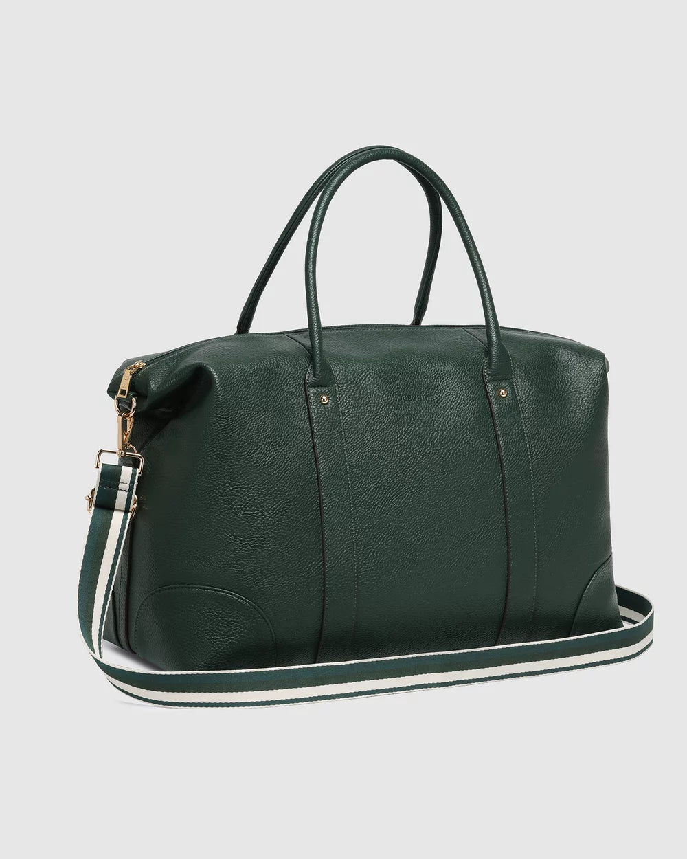 Image of Louenhide Alexis Stripe Weekender Travel Bag - Green