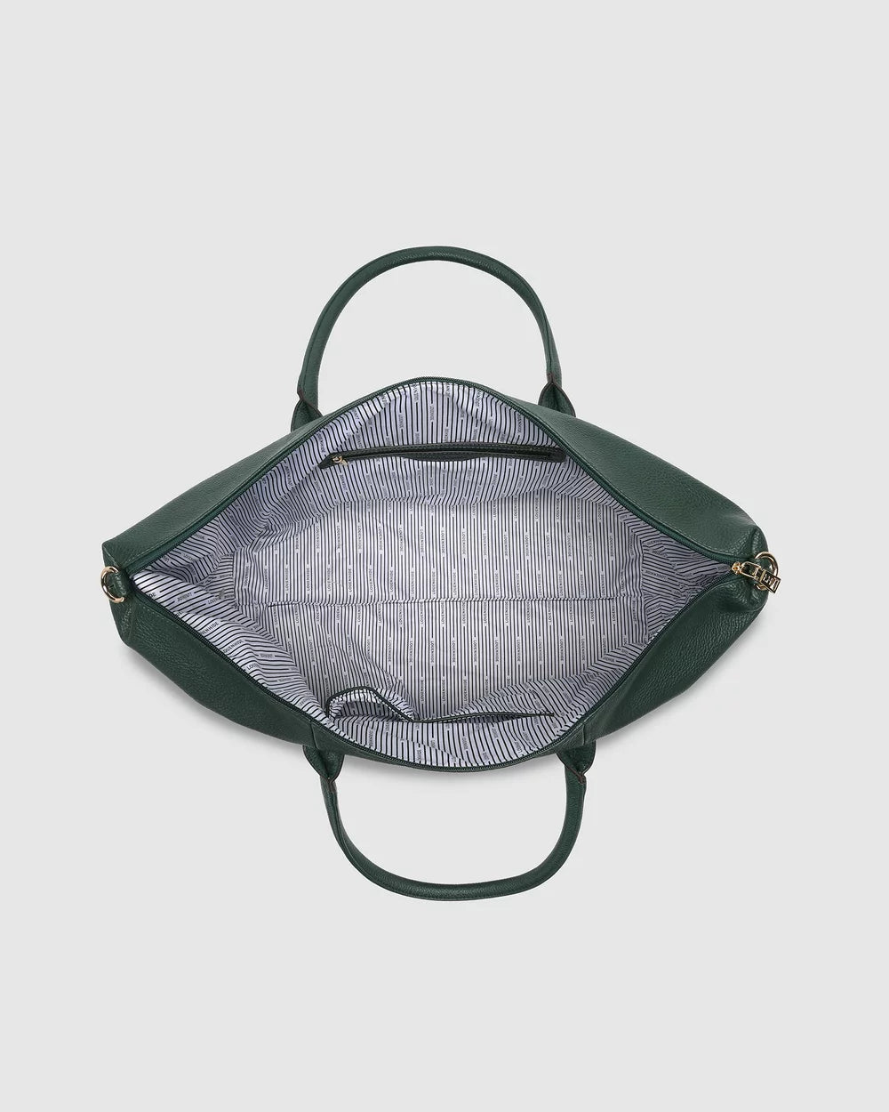 Image of Louenhide Alexis Stripe Weekender Travel Bag - Green