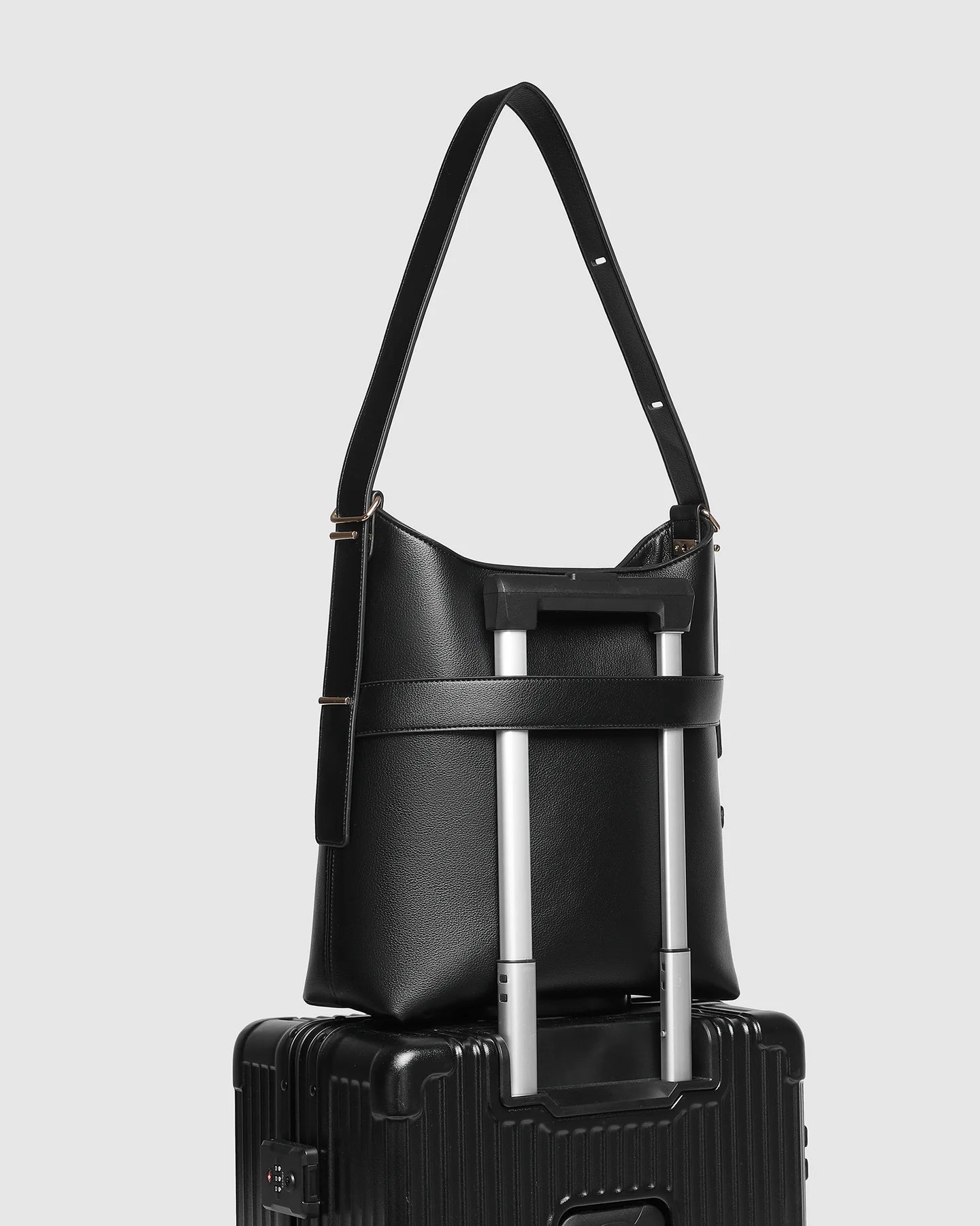 Collection of Louenhide Audrey Bucket Bag - Black in a gallery layout