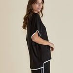 Collection of Betty Basics Clara Tee - Black in a gallery layout