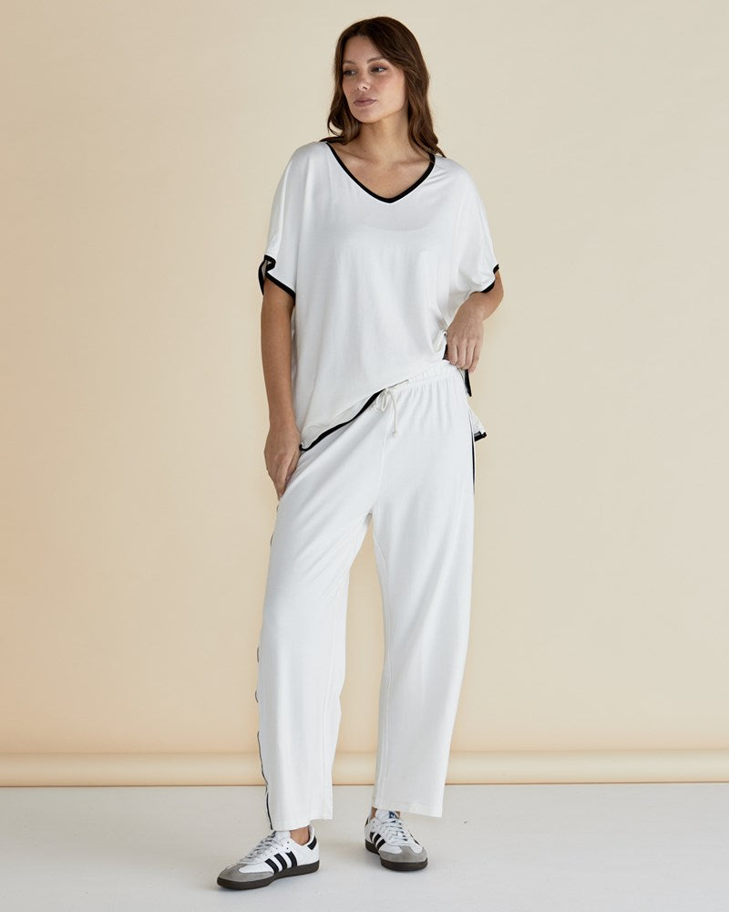 Collection of Betty Basics Clara Tee - White in a gallery layout