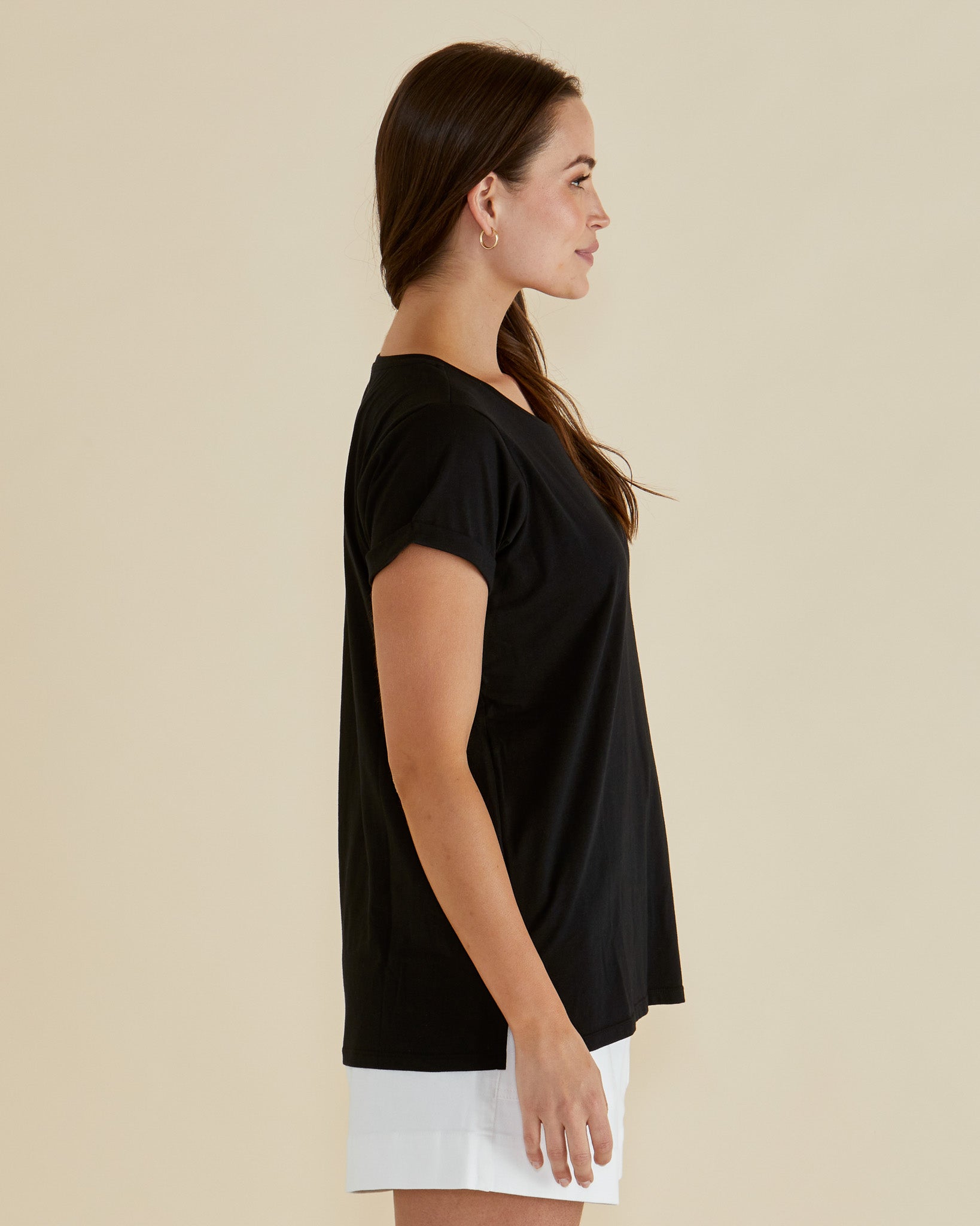 Betty Basics Caia Crew Tee - Black