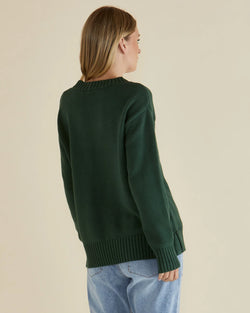 Collection of Betty Basics Andy Sweater - Dark Green in a gallery layout