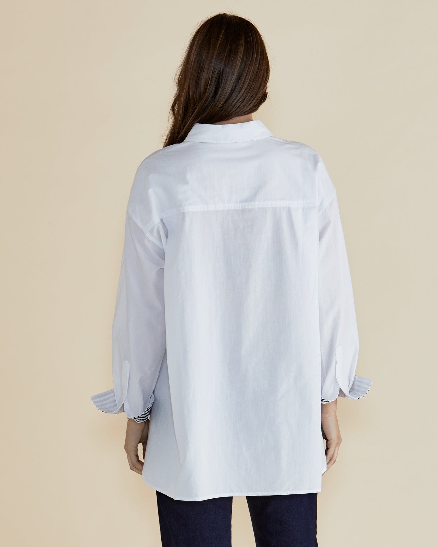 Collection of Betty Basics Claire Classic Shirt - White in a gallery layout