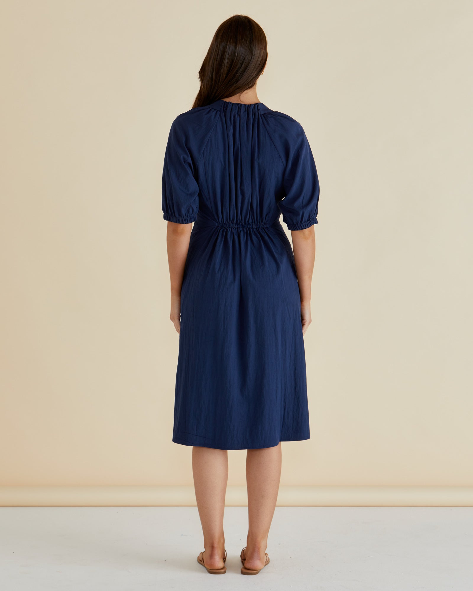 Collection of Betty Basics Emery Dress - Navy Blue in a gallery layout