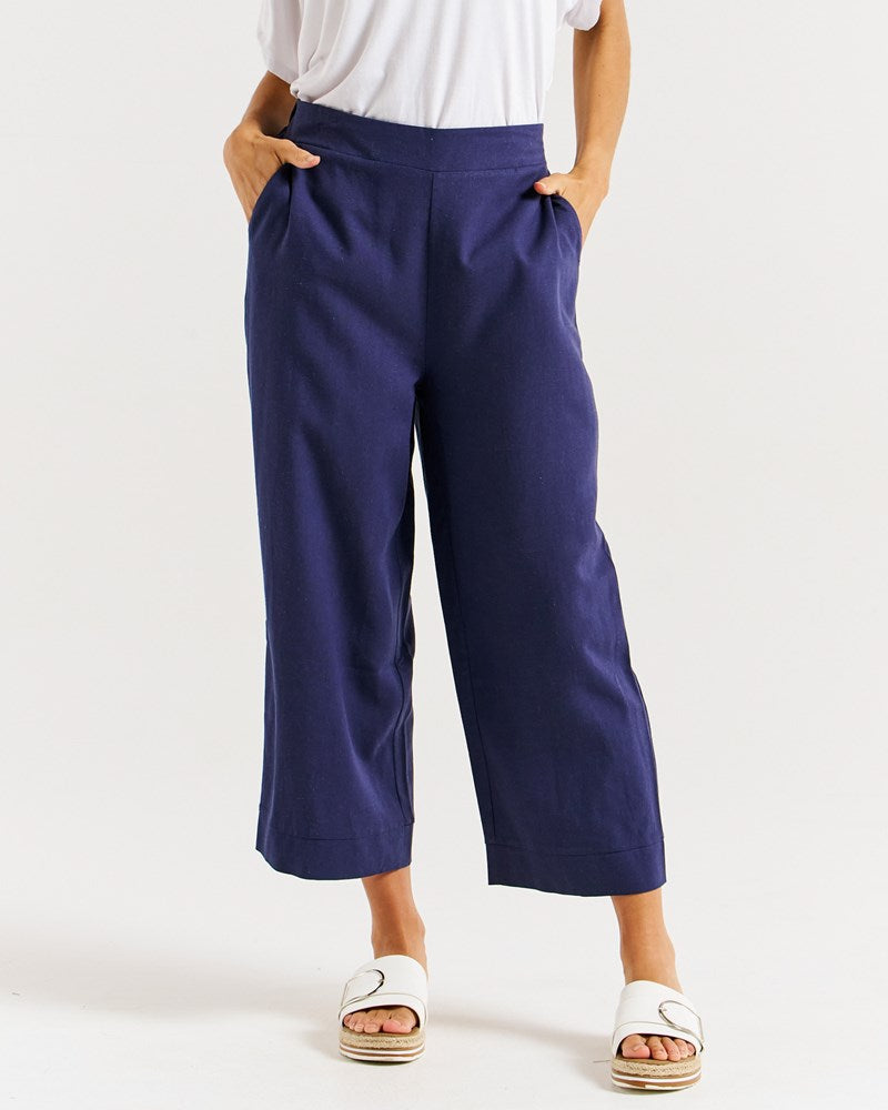 Collection of Betty Basics Parker Pant - Navy in a gallery layout