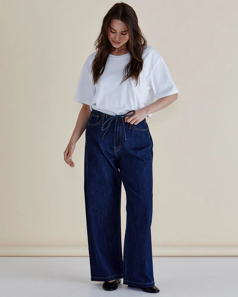 Collection of Betty Basics Goldie Jeans - Dark Denim in a gallery layout