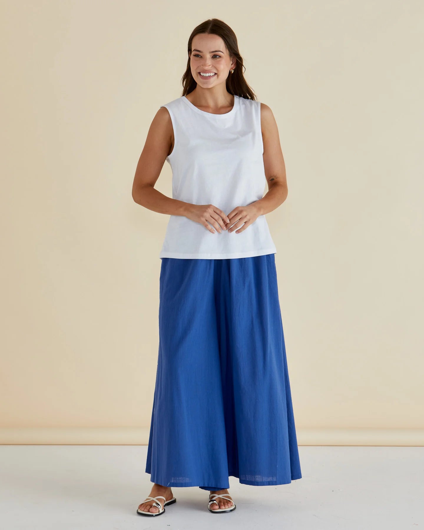 Collection of Betty Basics Jordyn Tank - White in a gallery layout