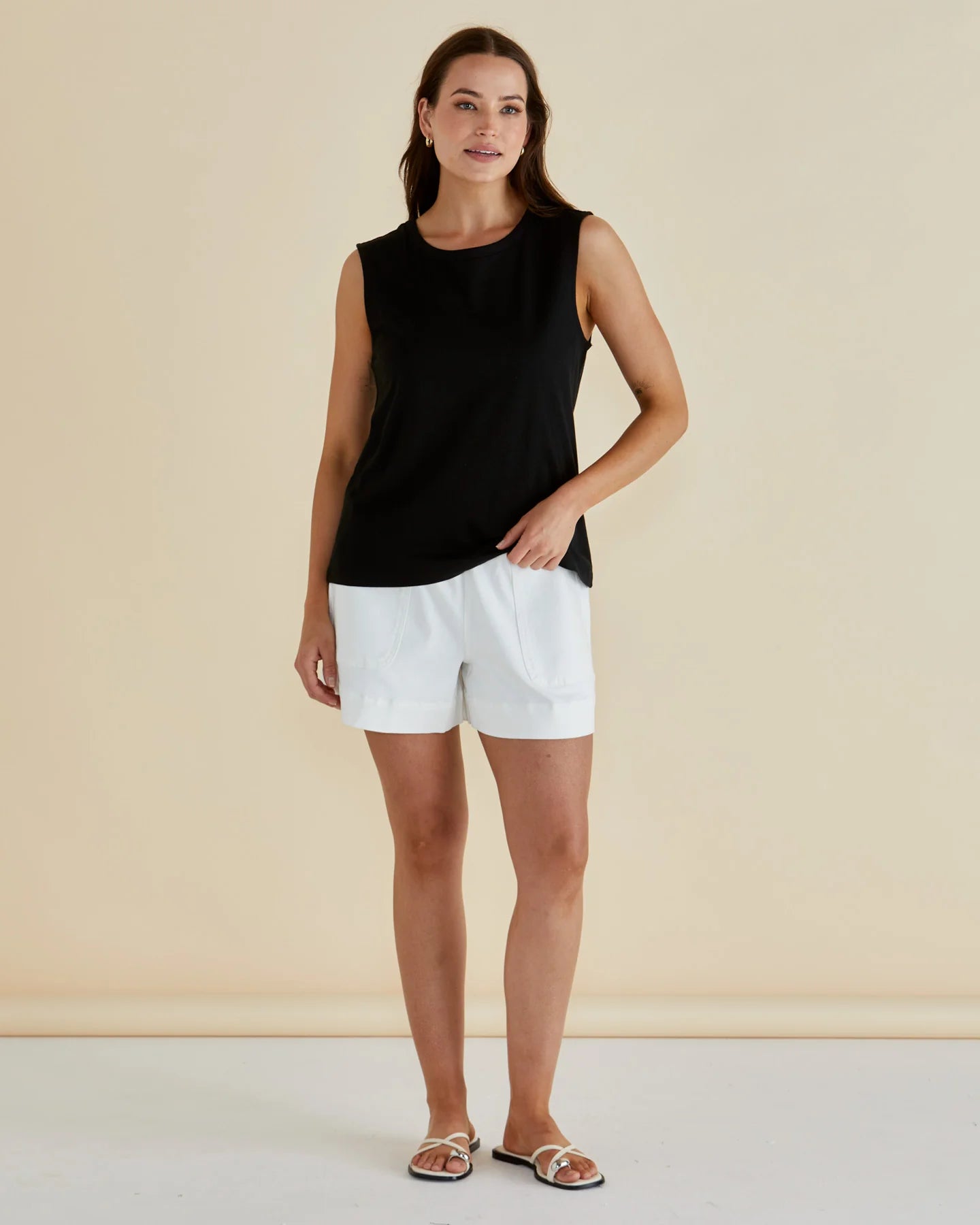 Image of Betty Basics Jordyn Tank - Black