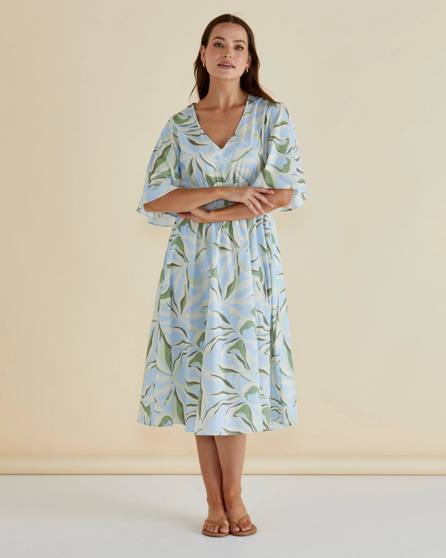 Collection of Betty Basic Mazie Dress - Garden Print in a gallery layout