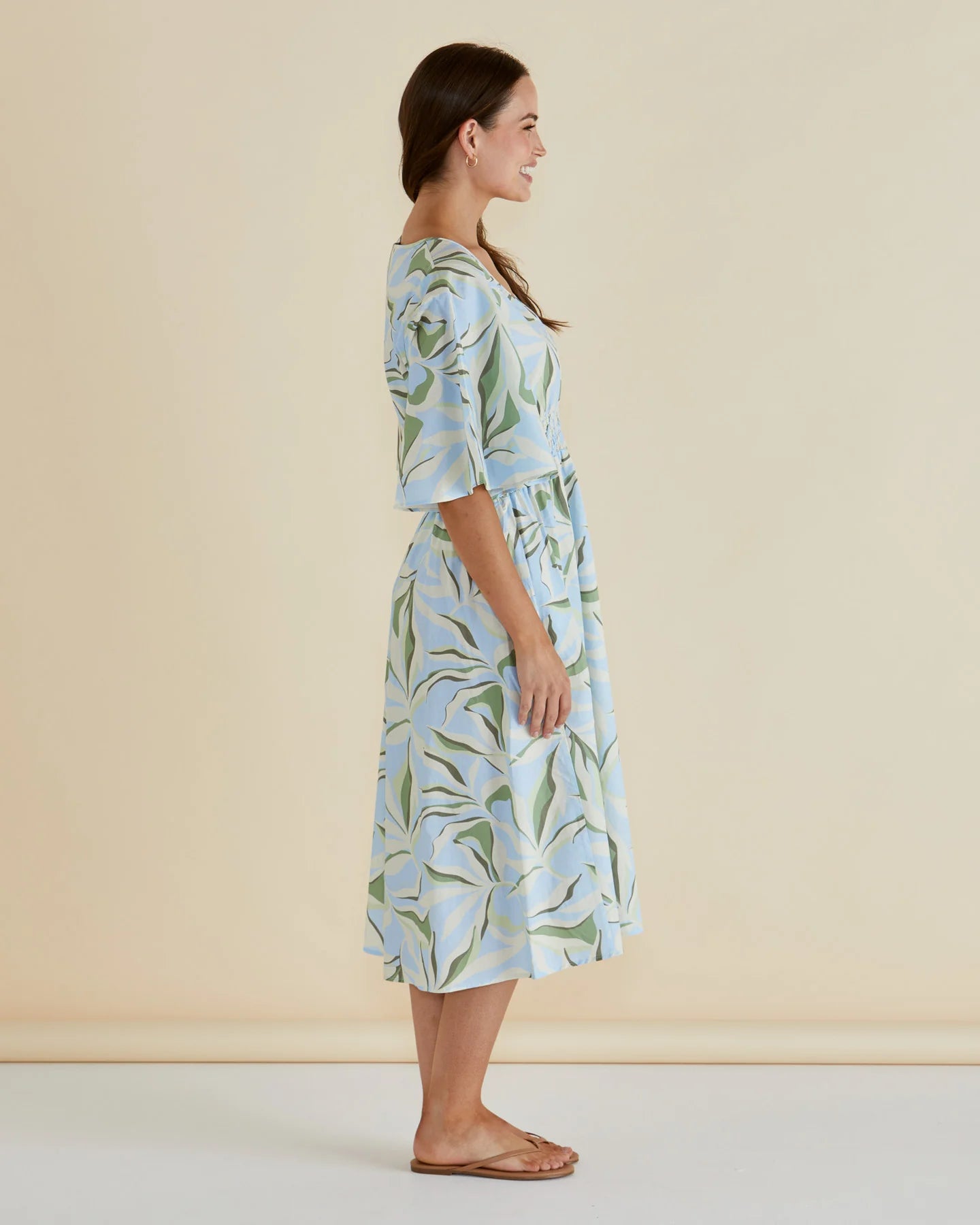 Collection of Betty Basic Mazie Dress - Garden Print in a gallery layout
