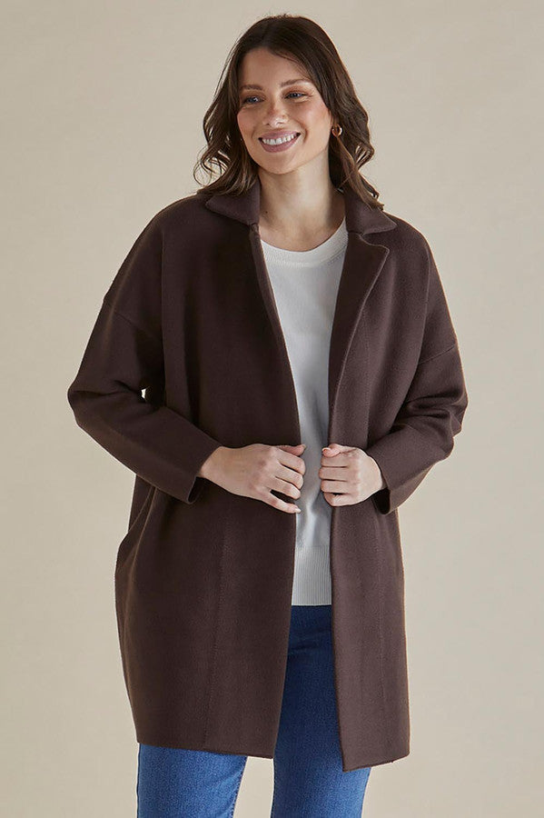 Betty Basic Bristol Coatigan - Brown