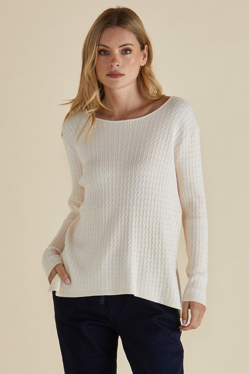 Betty Basics Cable Mini Jumper - Oat