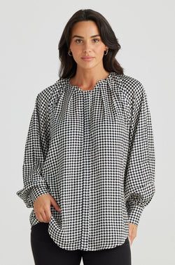 Collection of BT24108-5_CooperShirt_BlackHoundstooth_1-174676 in a gallery layout