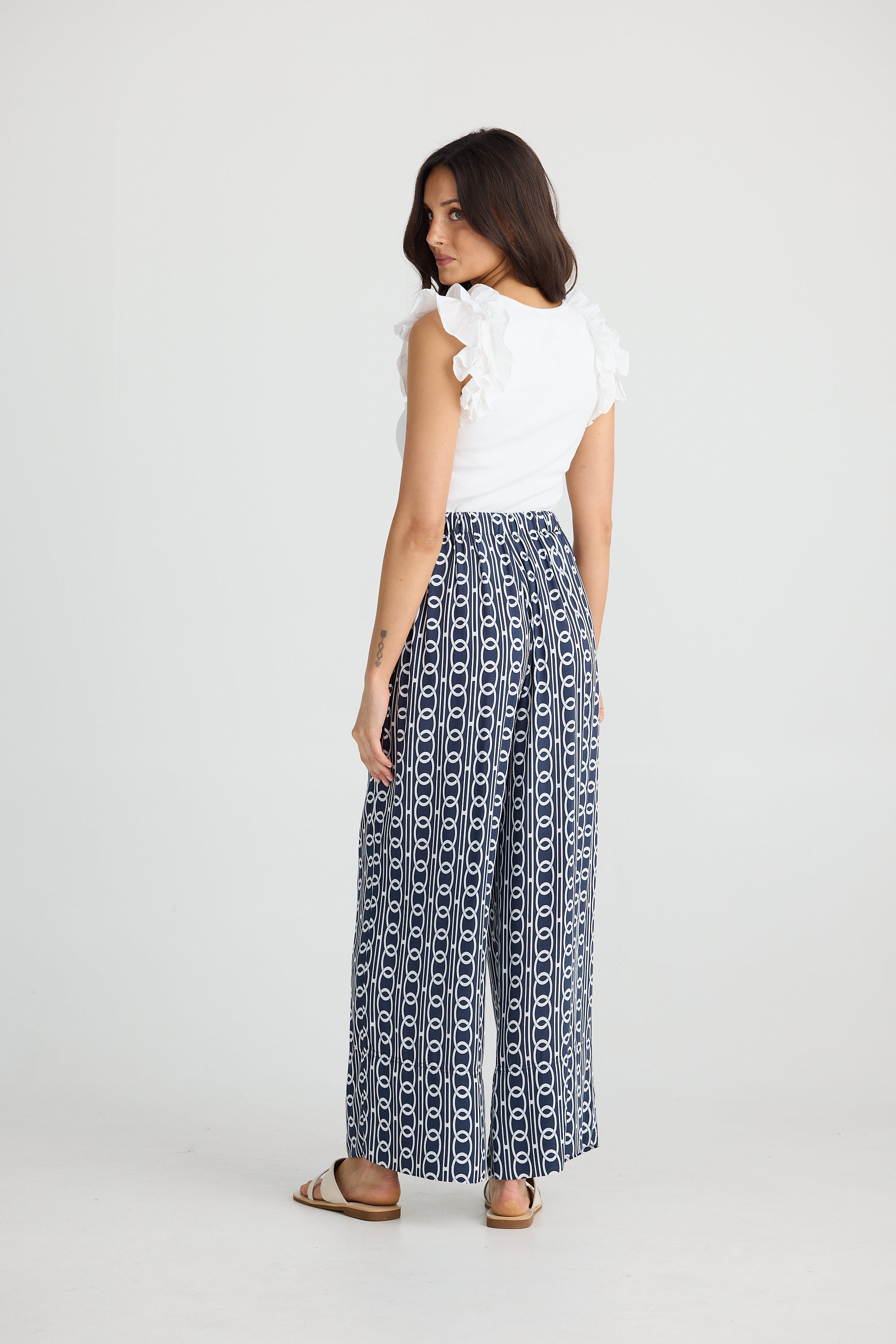 Collection of Brave and True Astrid Pant - Navy Links in a gallery layout