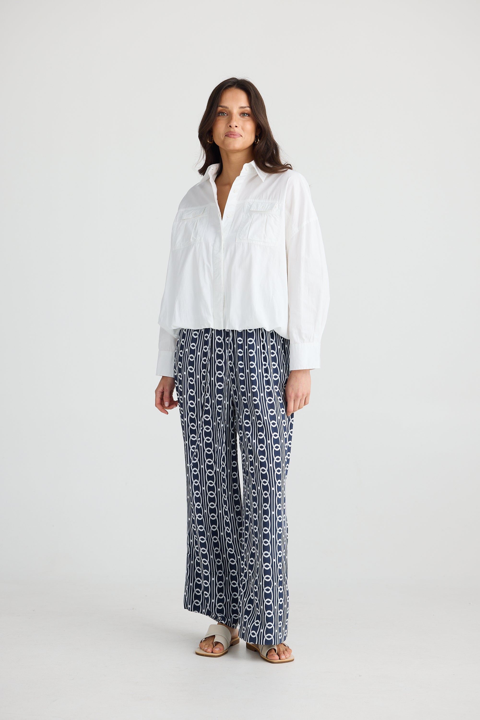 Collection of Brave and True Astrid Pant - Navy Links in a gallery layout