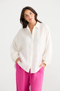 Collection of BT24454-1_Monty Shirt_White_2 in a gallery layout