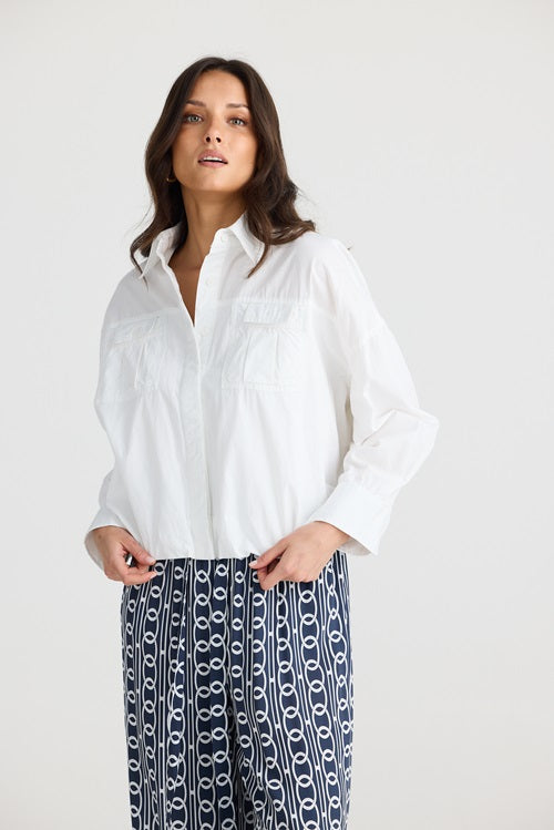 Brave and True Fisher Top - POPLIN