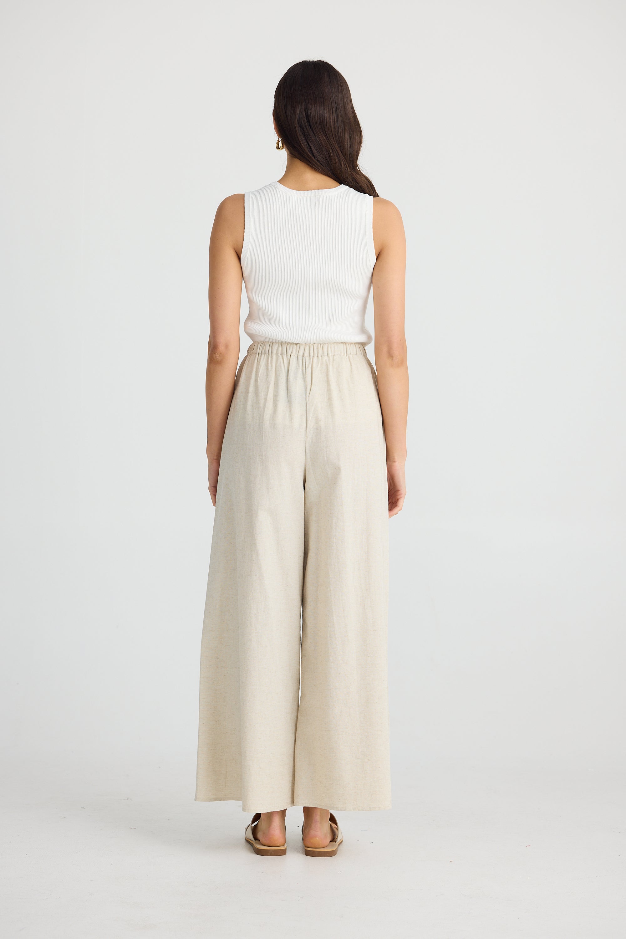 Collection of Brave and True Lana Linen Pant - Natural in a gallery layout