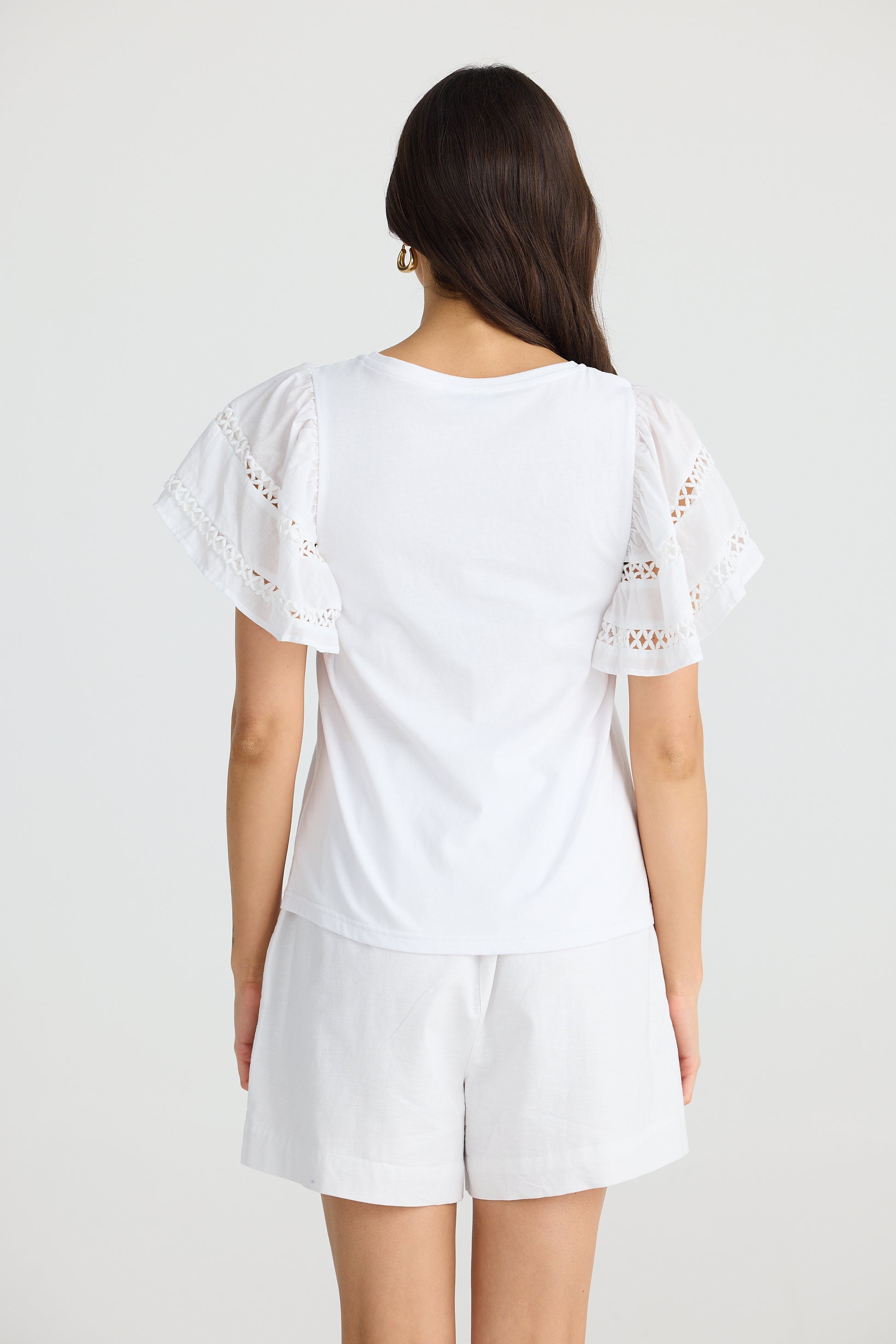 Brave and True Chloe Tee - White