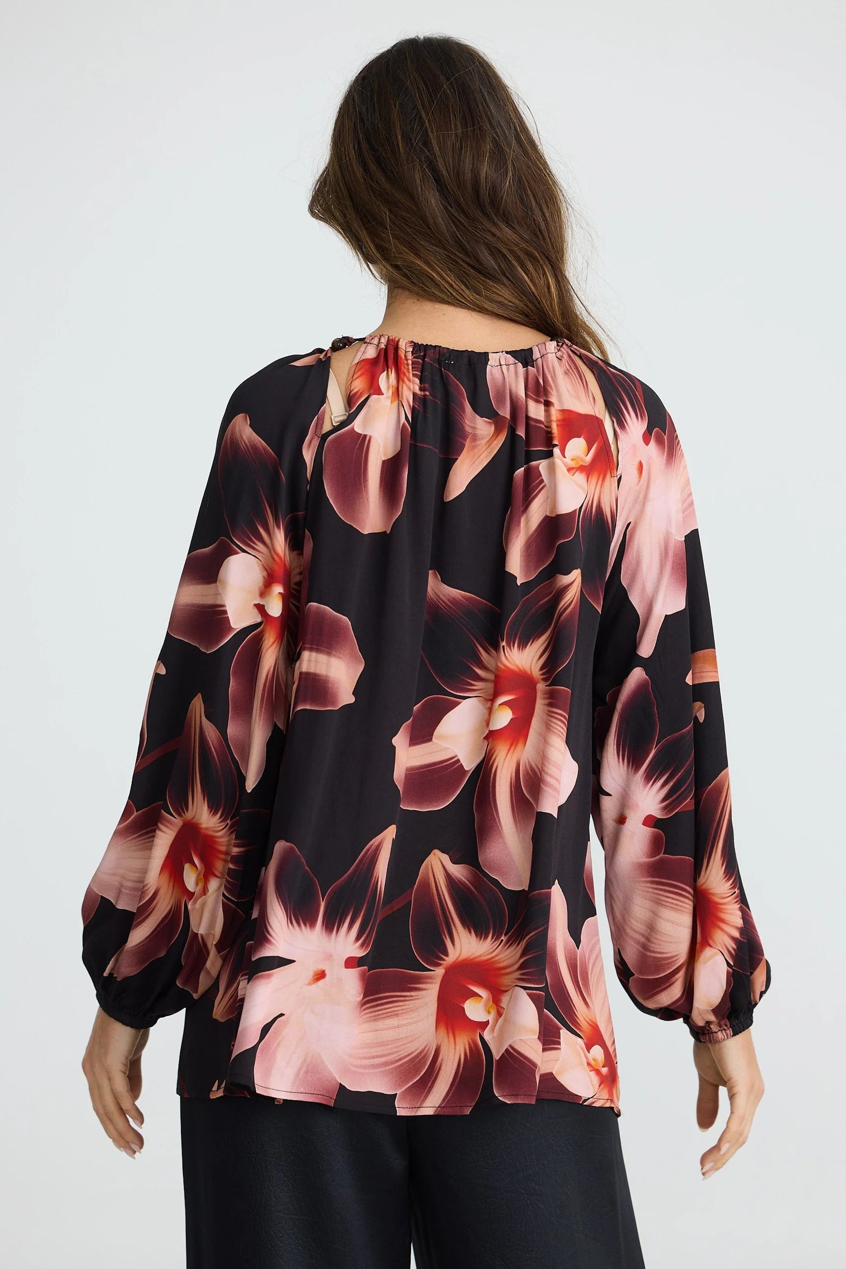 Collection of Brave and True Carlisle Blouse - Night Orchid in a gallery layout