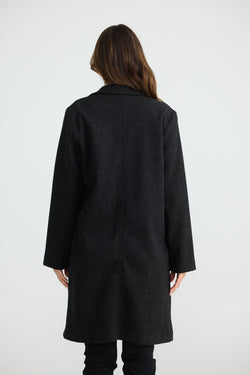 Collection of Brave and True Bella Coat - Black Marle in a gallery layout