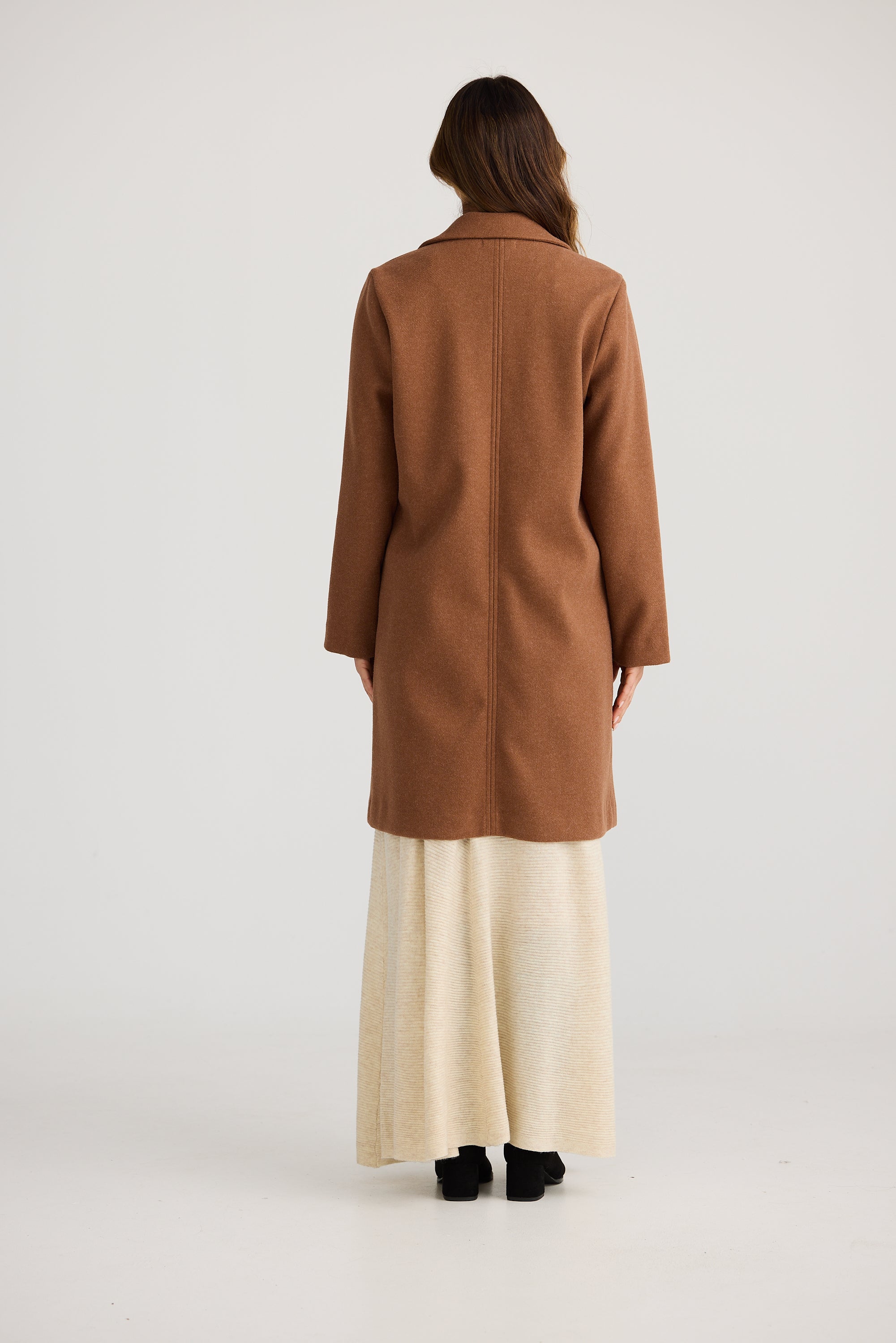 Collection of Brave and True Bella Coat - Chestnut in a gallery layout