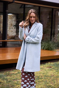 Collection of Brave and True Bella Coat - Ice Blue Marle in a gallery layout
