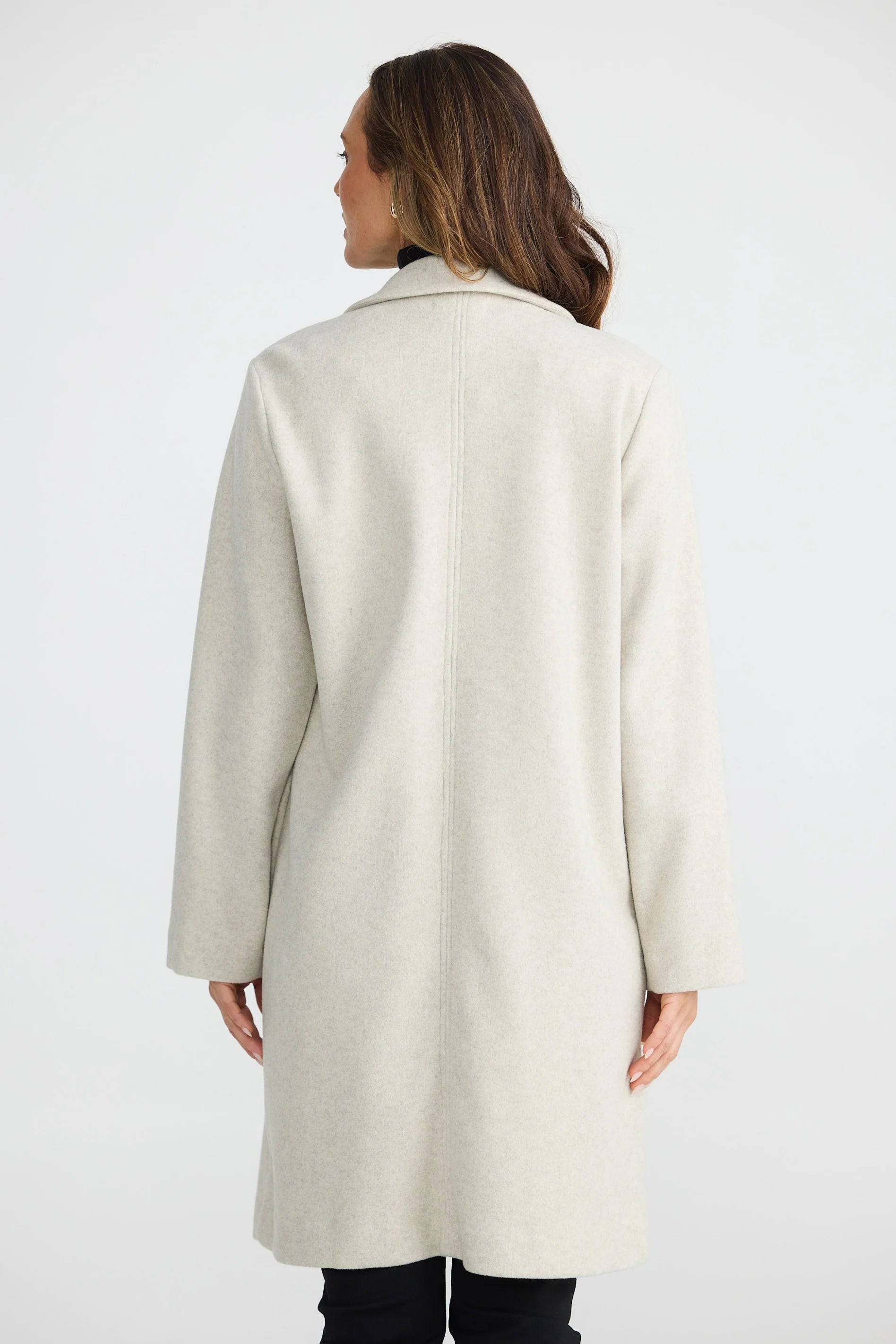 Collection of Brave and True Bella Coat - Oat Marle in a gallery layout